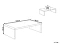 Miniatyrbillede 3 af 6: Sofabord Hvidt 120 x 60 cm Glans Moderne Minimalistisk Stil