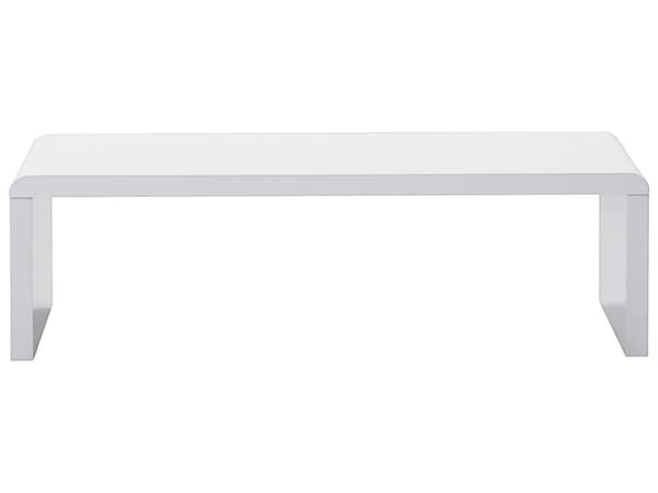 Sofabord Hvidt 120 x 60 cm Glans Moderne Minimalistisk Stil