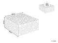 Miniatyrbillede 3 af 6: Sofabord Brunt Lyst Teaktræ 80 x 80 x 33 cm Dekorativ Hjørnebord med Ternet Design Multifunktionel til Stue Indretning Industrielt