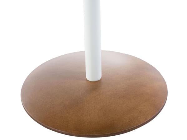Sofabordslampe Rundt Træ 40 cm med Opbevaring Skandinavisk Stil