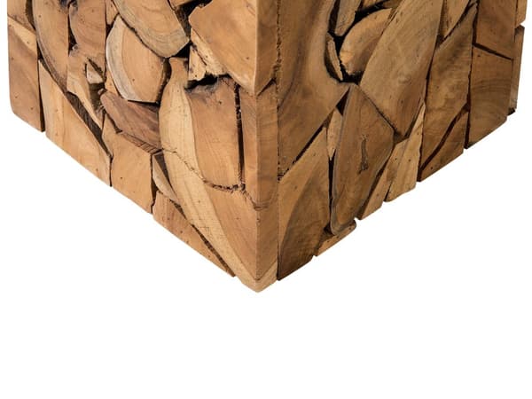 Sofabord Teaktræ Naturfarve 45 x 30 cm Terninger Boho Stil