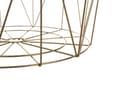 Miniatyrbillede 7 af 7: Sofabord med Opbevaring Bordplade Lyst Træ Guld Metalbund ø 40 cm Skandinavisk Stil