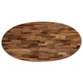 Miniatyrbillede 6 af 10: vidaXL sofabord massivt genanvendt teak oval 120 x 60 x 30 cm