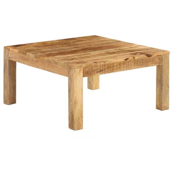 vidaXL sofabord massivt mangotræ 80 x 80 x 40 cm