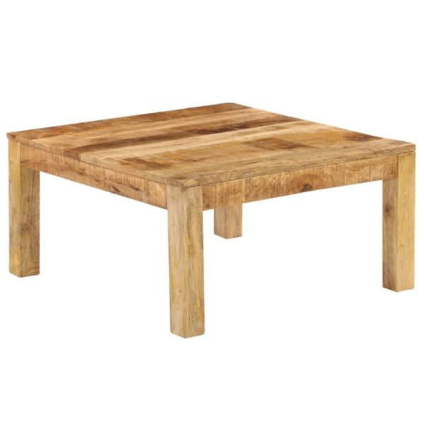 vidaXL sofabord massivt mangotræ 80 x 80 x 40 cm