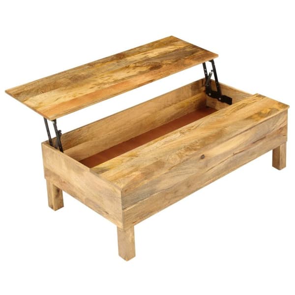 vidaXL Soffbord massivt mangoträ 110x55x35 cm