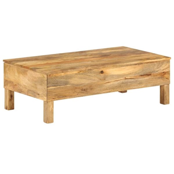 vidaXL Soffbord massivt mangoträ 110x55x35 cm