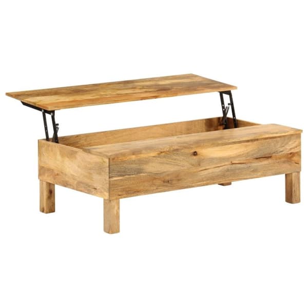 vidaXL Soffbord massivt mangoträ 110x55x35 cm