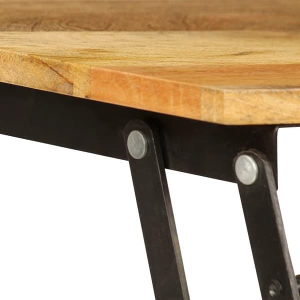 vidaXL Soffbord massivt mangoträ 110x55x35 cm