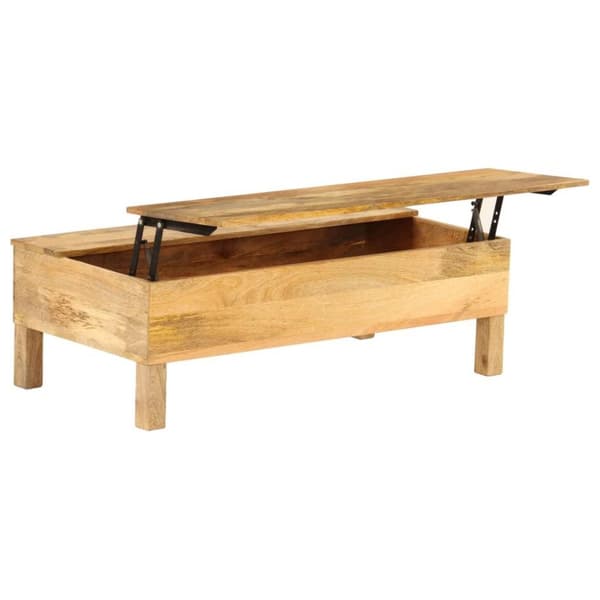 vidaXL Soffbord massivt mangoträ 110x55x35 cm