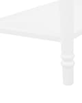Miniatyrbild 8 av 10: Konsolbord Vit MDF Topp med Furuträ Ben med En Låda Byrå