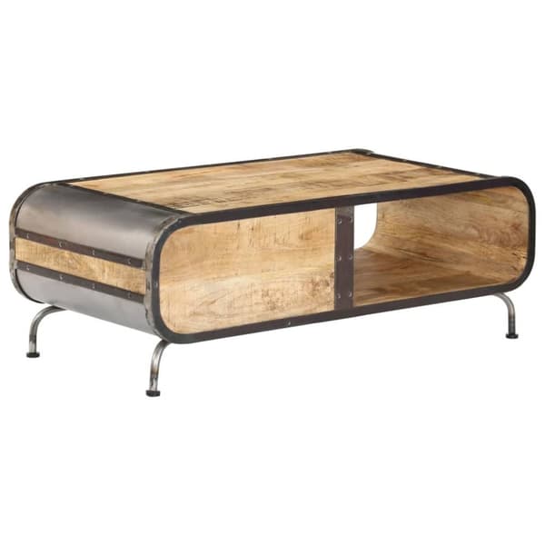 vidaXL sofabord 100 x 50 x 35 cm massivt mangotræ