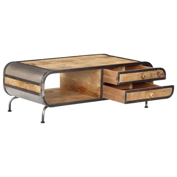 vidaXL Sofabord 100x50x35 cm heltre mango change2