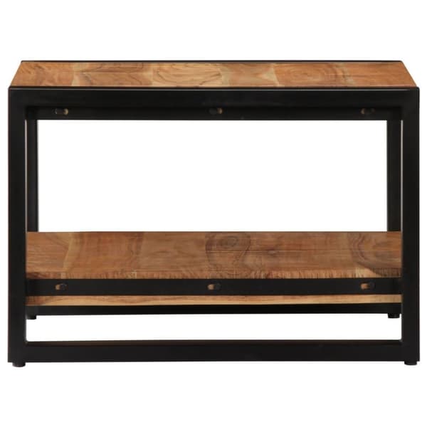 vidaXL sofabord massivt akacietræ 60 x 60 x 40 cm