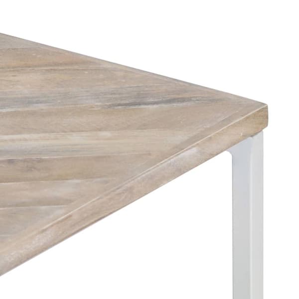 vidaXL sofabord 110 x 110 x 36 cm massivt mangotræ