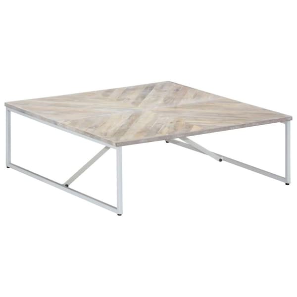 vidaXL sofabord 110 x 110 x 36 cm massivt mangotræ