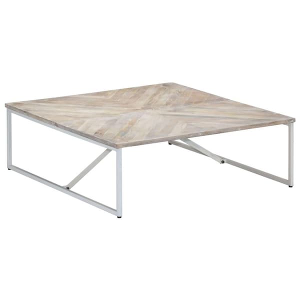 vidaXL sofabord 110 x 110 x 36 cm massivt mangotræ