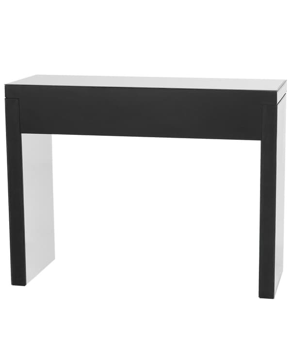 Konsolbord Silver Glas 2 Lådor Kristall Knoppar Modern Glam