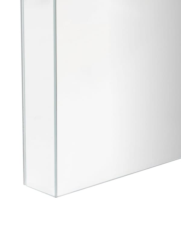 Konsolbord Silver Glas 2 Lådor Kristall Knoppar Modern Glam