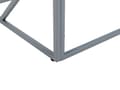 Miniatyrbild 6 av 7: Sidobord Transparent Glas Silver Metallram 50 x 50 cm Kubform Glam Modern