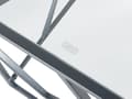 Miniatyrbild 7 av 7: Sidobord Transparent Glas Silver Metallram 50 x 50 cm Kubform Glam Modern