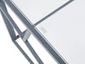 Miniatyrbillede 6 af 7: Sølv Sofabord Transparent Glasplade Metalstel 100 x 50 x 45 cm Glamourøst Design