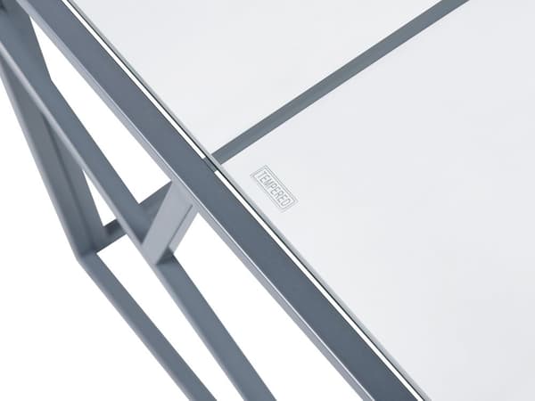 Sølv Sofabord Transparent Glasplade Metalstel 100 x 50 x 45 cm Glamourøst Design