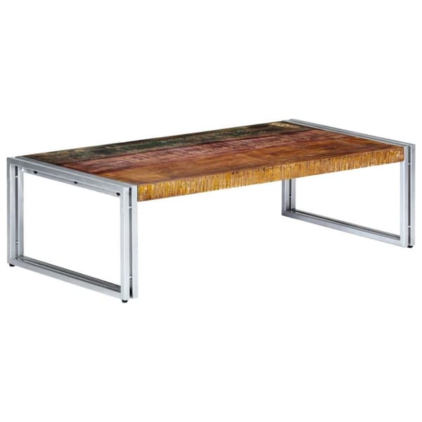 vidaXL Salongbord 120x60x35 cm gjenvunnet heltre