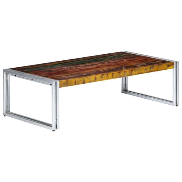 vidaXL Salongbord 120x60x35 cm gjenvunnet heltre