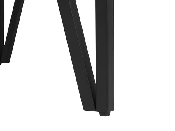 Sofabord Mørkt MDF Træ og Sort Pulverlakeret metalben 100 x 60 x 43 cm Rektangulært Moderne look Industriel Inspireret Stue Indretning