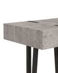 Miniatyrbild 5 av 7: Konsolbord Ljusgrå Svart Metall 100 x 40 cm Rektangulär Industriell stil