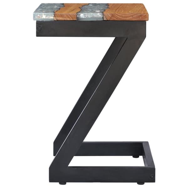 vidaXL Sofabord 30x30x50 cm heltre teak og polyresin change2