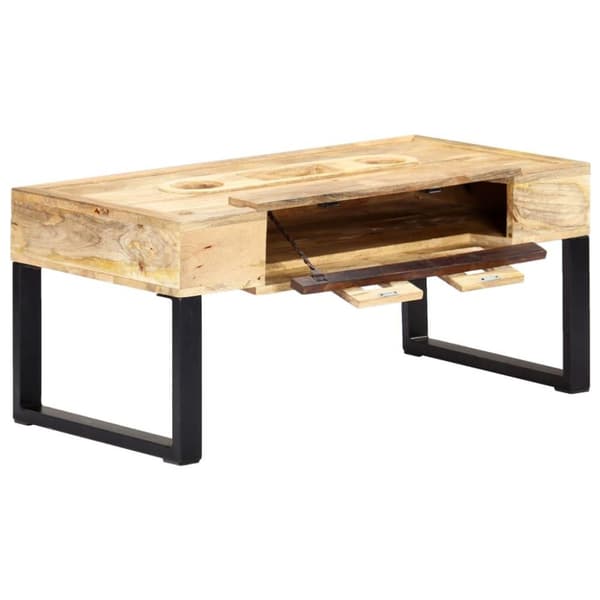 vidaXL Sofabord kassett-stil 100x52x45 cm heltre mango change2