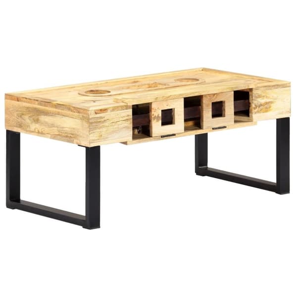 vidaXL Sofabord kassett-stil 100x52x45 cm heltre mango change2