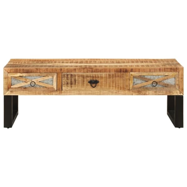 vidaXL sofabord 110 x 50 x 38 cm massivt mangotræ