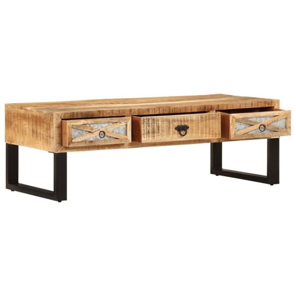 vidaXL sofabord 110 x 50 x 38 cm massivt mangotræ