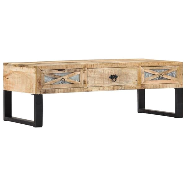 vidaXL sofabord 110 x 50 x 38 cm massivt mangotræ