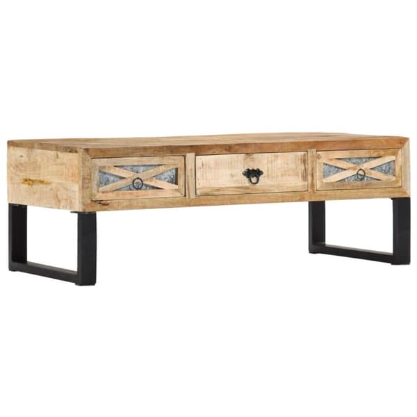 vidaXL sofabord 110 x 50 x 38 cm massivt mangotræ