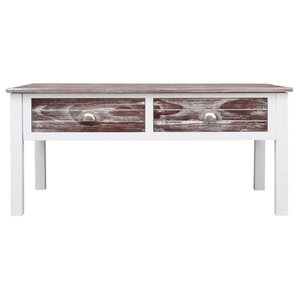 vidaXL sofabord 100 x 50 x 45 cm træ brun
