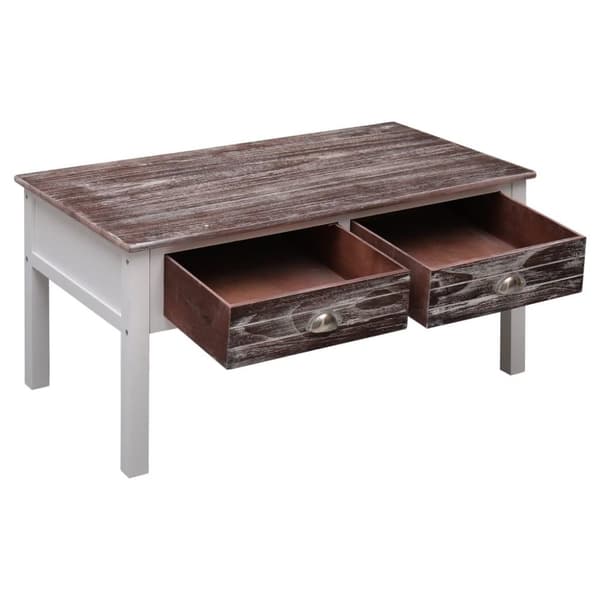 vidaXL sofabord 100 x 50 x 45 cm træ brun
