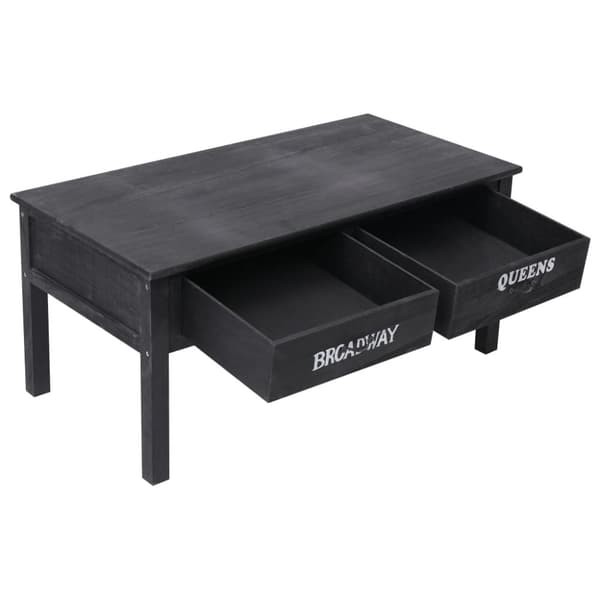 vidaXL sofabord 100 x 50 x 45 cm træ sort