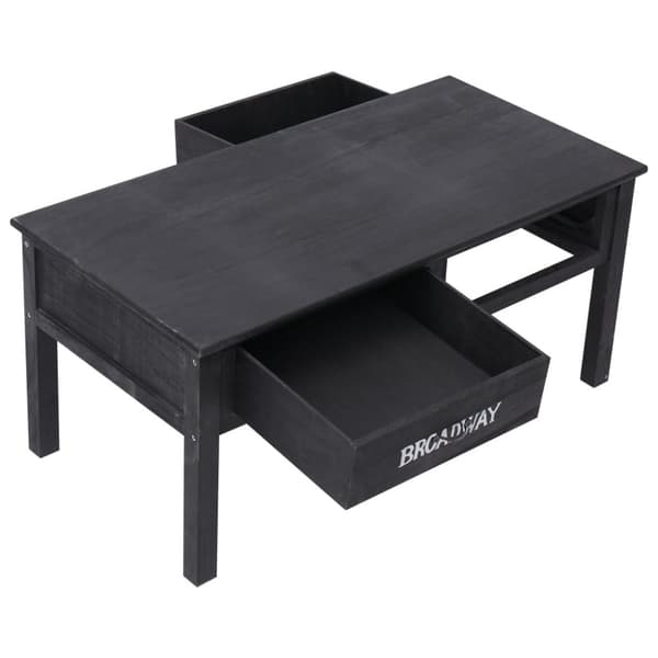 vidaXL sofabord 100 x 50 x 45 cm træ sort