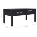 Miniatyrbillede 10 af 10: vidaXL sofabord 100 x 50 x 45 cm træ sort