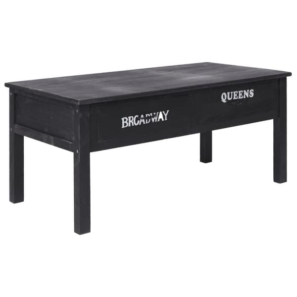 vidaXL sofabord 100 x 50 x 45 cm træ sort