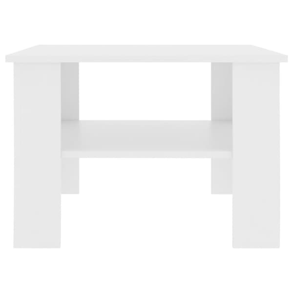 vidaXL sofabord 60x60x42 cm konstrueret træ hvid