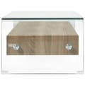 Miniatyrbillede 3 af 6: vidaXL sofabord 98 x 45 x 31 cm hærdet glas transparent