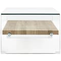 Miniatyrbillede 3 af 5: vidaXL sofabord 98 x 45 x 31 cm hærdet glas transparent