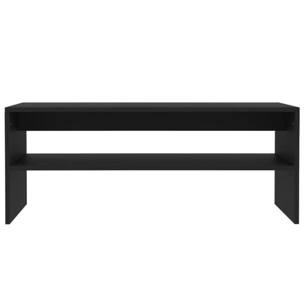 vidaXL Sohvapöytä musta 100x40x40 cm tekninen puu