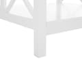 Miniatyrbillede 6 af 6: Hvid Lakeret Firkantet Sofabord 80 x 80 cm Hylde Moderne Stil