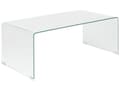 Miniatyrbillede 1 af 9: Sofabord Gennemsigtigt Hærdet Glas 100 x 50 cm Minimalistisk Stil